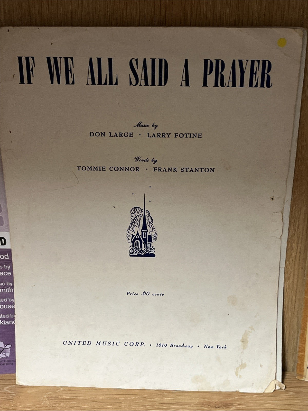 Lot of 6 Classic Music Sheet , Praise His Holy Name, Chappell’s Famous Melody..