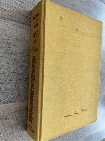 SHIP OF FOOLS Katherine Anne Porter First Edition 1962 Hardcover Vintage