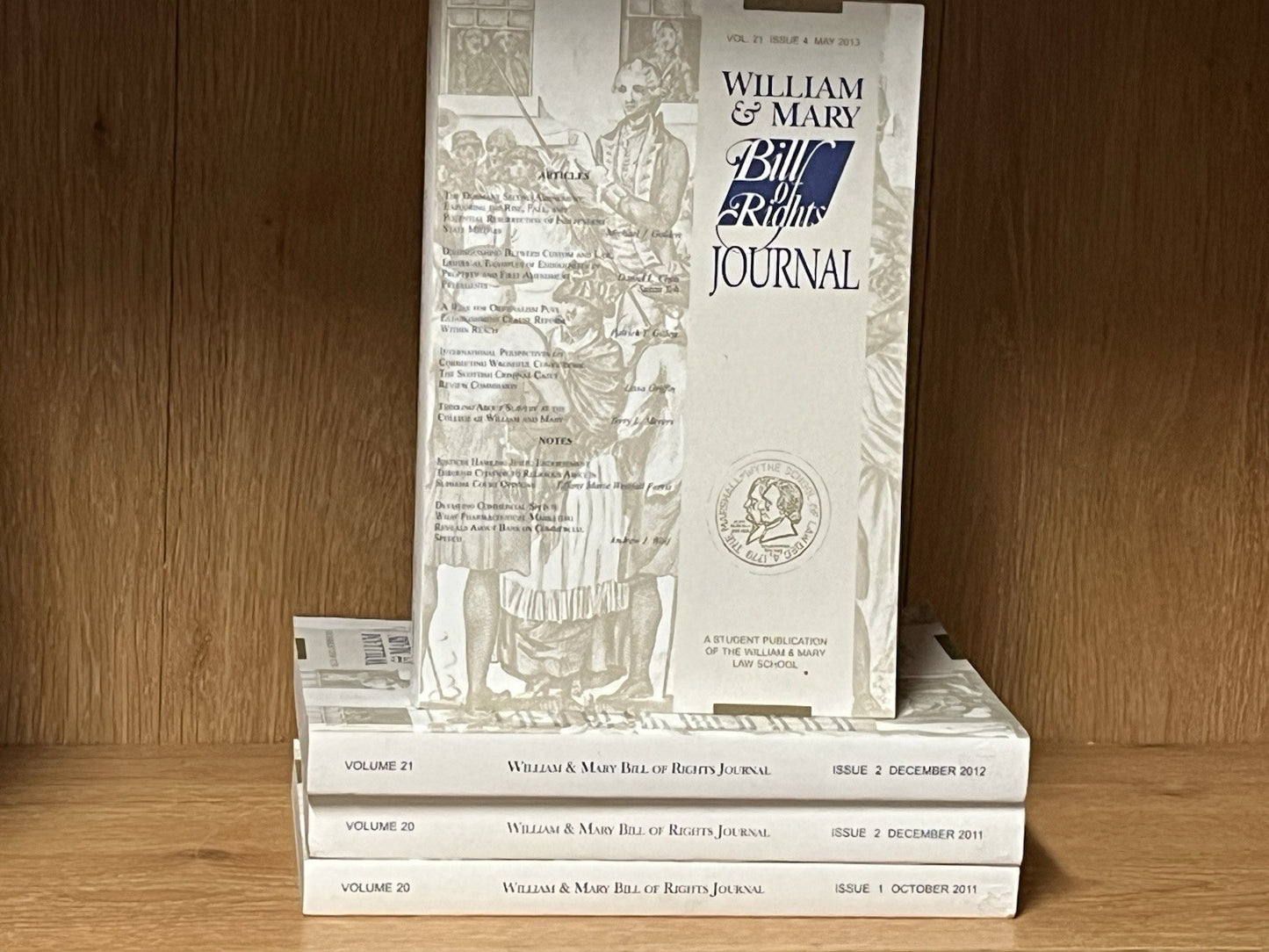 William & Mary Bill of Rights Journal Volume 21, Issue 2 & 4, Vol. 20 Issue 1 &2