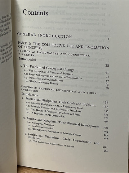 Stephen Toulmin / Human Understanding Vol I The Collective Use and Evolution 1st