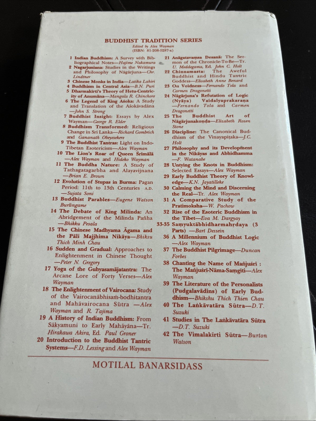 Madhyānta-vibhāga-śāstra, edited by Ramchandra Pandeya