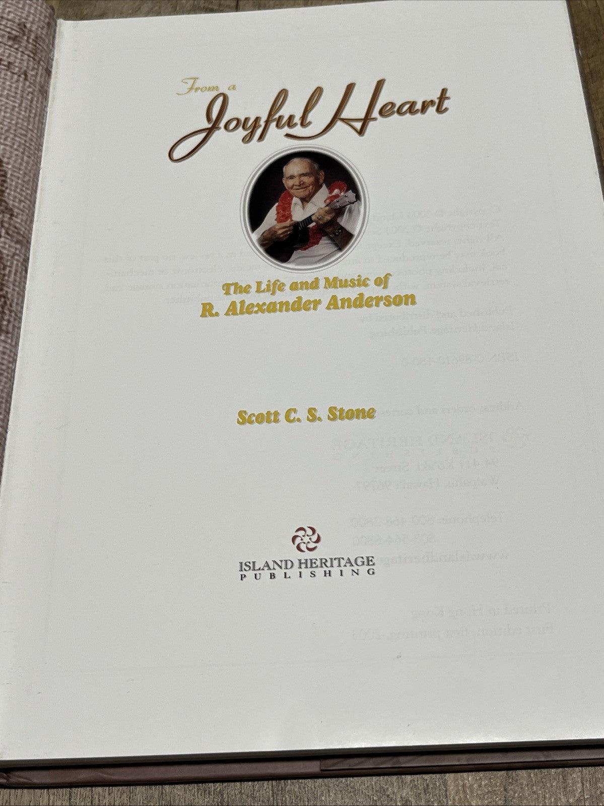 From a Joyful Heart The Life & Music of R. Alexerder Anderson