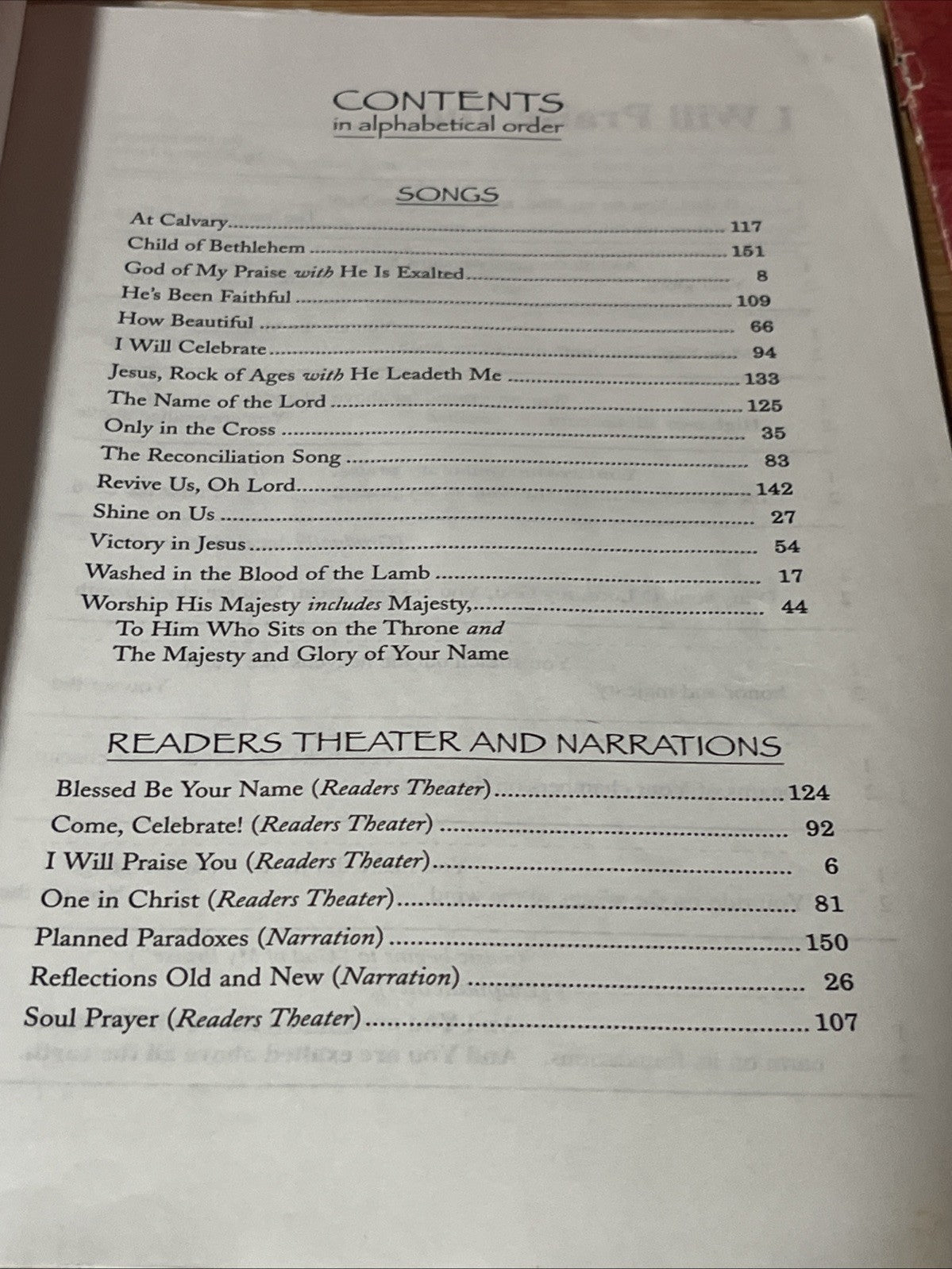 Lot Of 5 God Of My Praise Word Music Songbook Choral Collection Camp Kirkland
