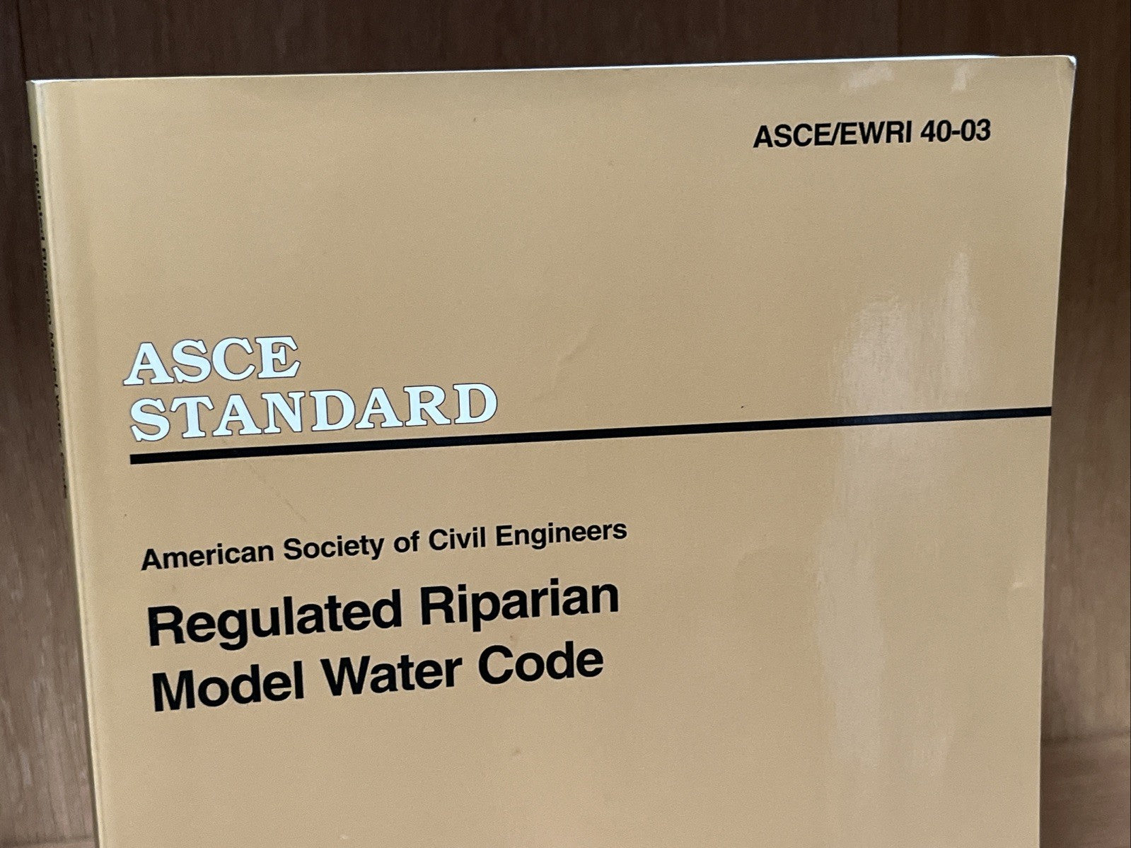 ASCE Standard American Society Of Civil Engineers Regulated Riparian Model Water