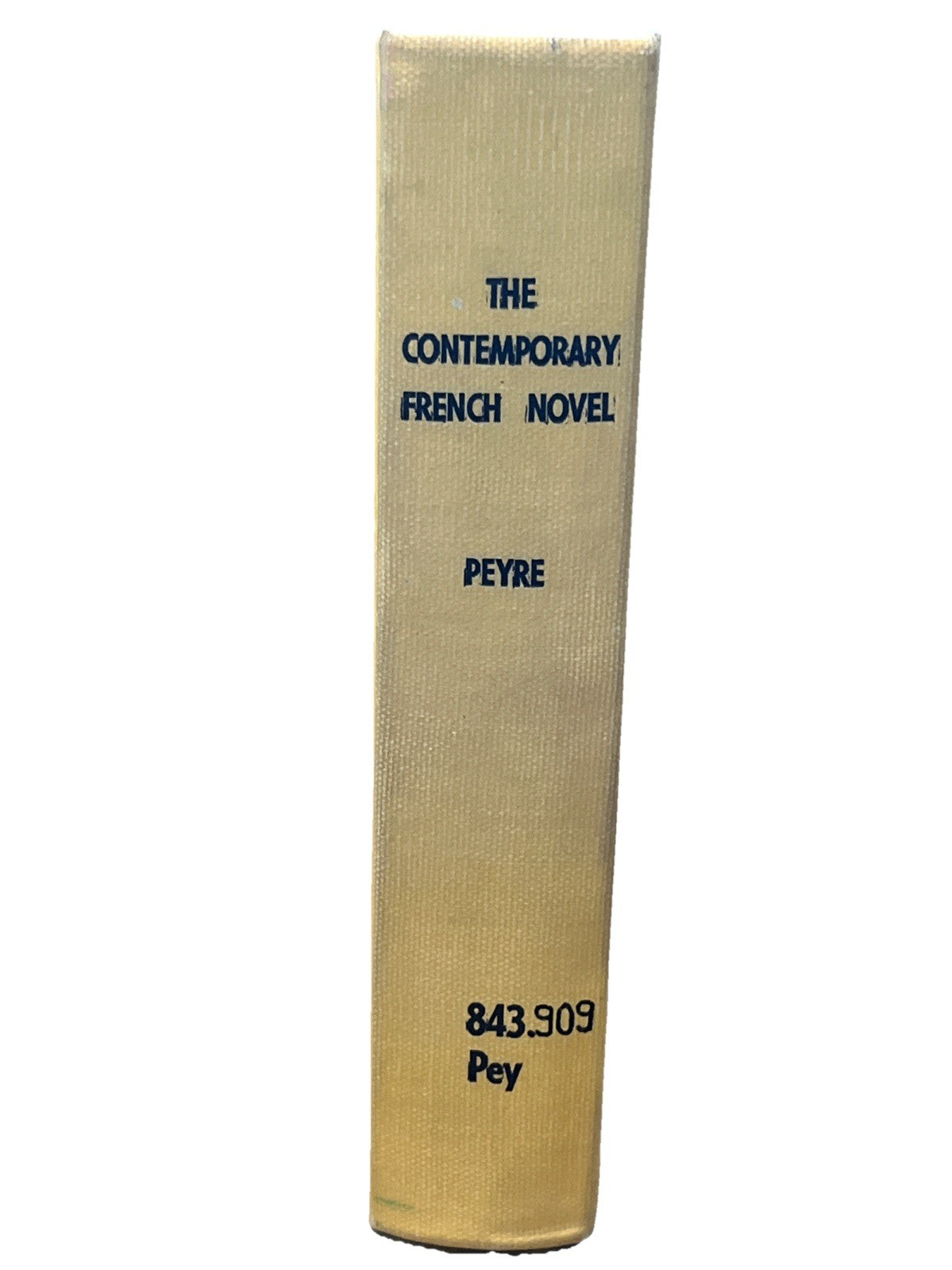 The Contemporary French Novel (Henri Peyre - 1955) HC/no DJ