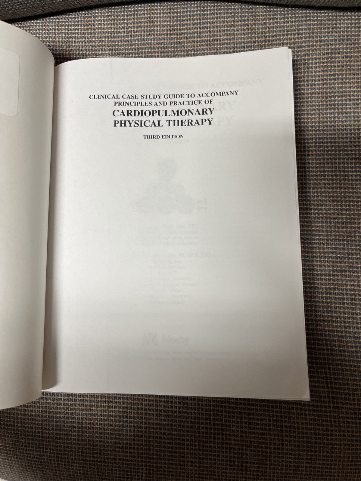 Principles & Practice of Cardiopulmonary Physical Therapy & Clinical Case Study