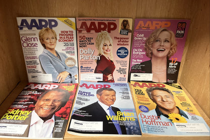 Lot of 6 AARP The Magazine December 2004/2008/2009