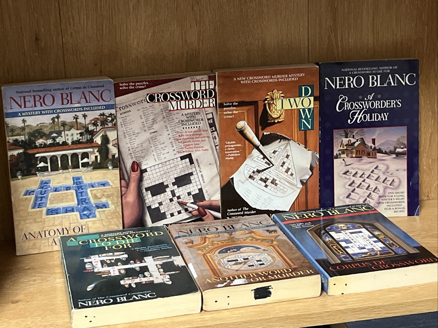 Nero Blanc  Books Lot of 7 Crossword books