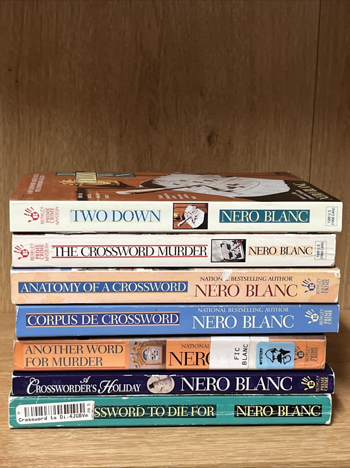 Nero Blanc  Books Lot of 7 Crossword books