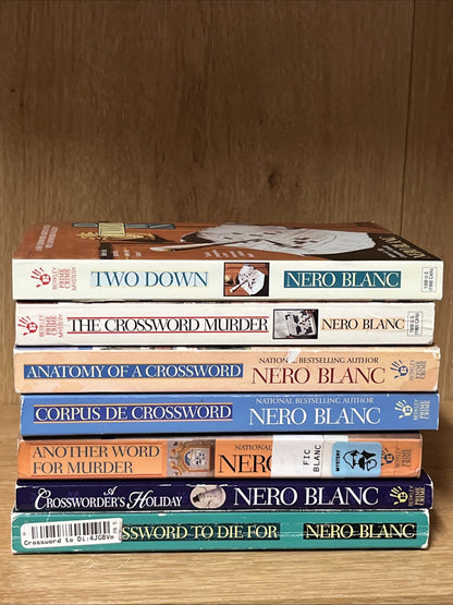 Nero Blanc  Books Lot of 7 Crossword books