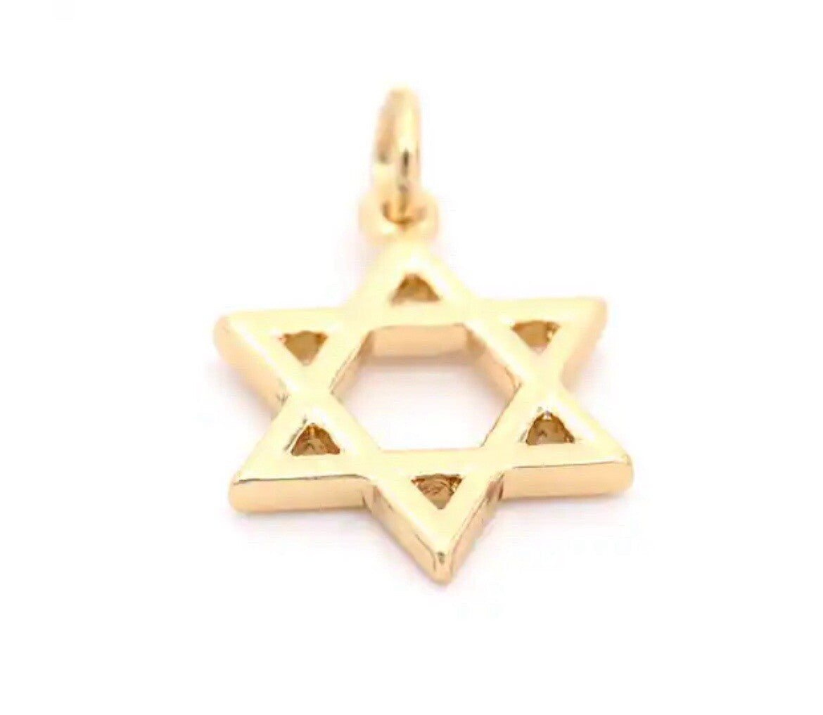 Star Of David 14k Gold Filled Necklace Pendant