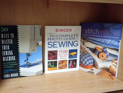 Lot  Of 3 Sewing Books -Stitchin , Master Your Sewing Machine Like New Condition