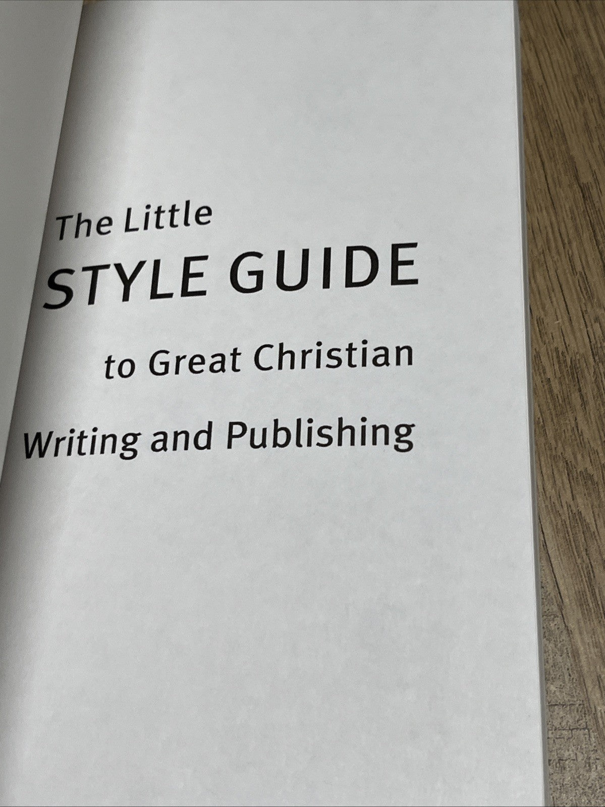 THE LITTLE STYLE GUIDE TO GREAT CHRISTIAN WRITING AND By Carolyn Stanford Goss