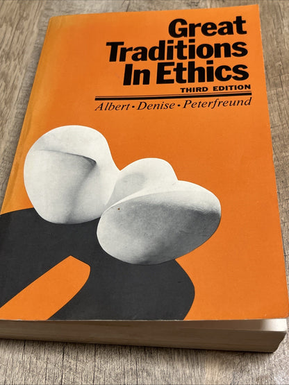 Great Traditions in Ethics 3rd Ed 1975 Paperbackby Albert Denise  Philosophy 