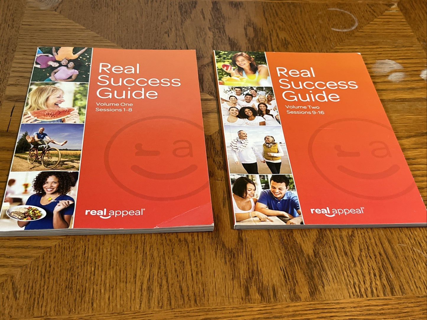 Real Appeal Real Success Guides 1 Session 1-8 & Vol 2 Session  9-16 Weight Guide