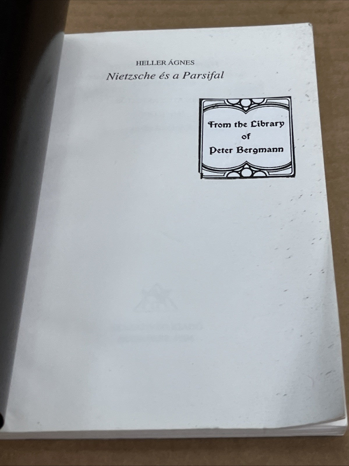 Nietzsche és a Parsifal (Nietzsche and the Parsifal)