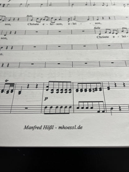 Messe Breve in G Major - KV 140 Wolfgang Amadeus Mozart Music Score-sheet