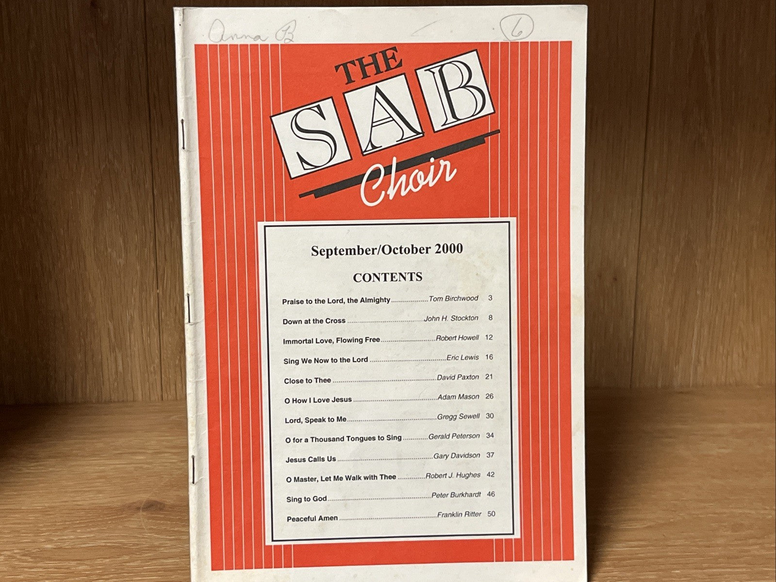 The SAB Choir, September /October 2000 issue