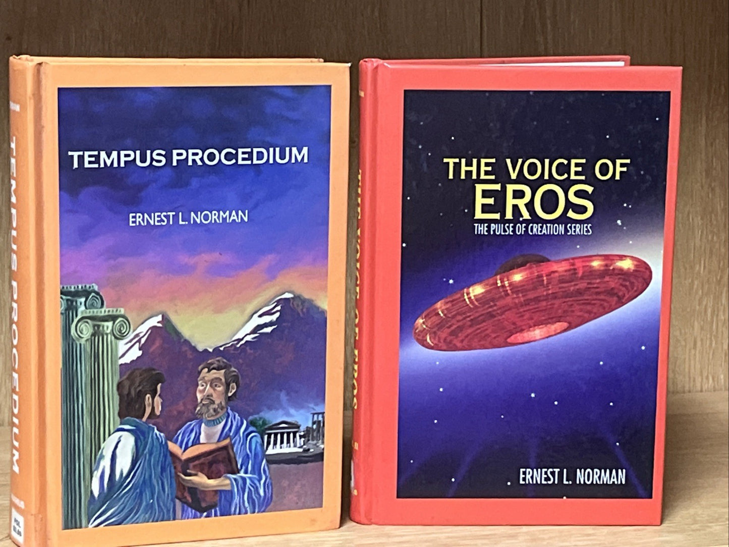 Ernest L Norman Set 2 Book Lot Tempus Invictus Voice of Orion Voice of Venus