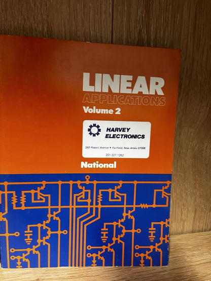 LINEAR APPLICATIONS Volume 1 and 2 Radio Shaek book 1969