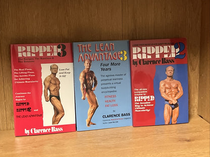 Clarence Bass Book Lot 3 RIPPED 2 &3: The Lean Advantage 3