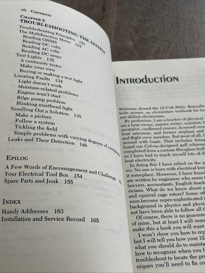 The 12-Volt Bible for Boats 1st First Edition By Miner K. Brotherton 1985