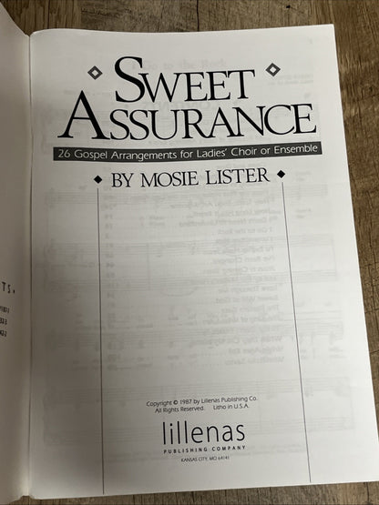 SWEET ASSURANCE 26 GOSPEL ARRANGEMENTS FOR LADIES CHOIR OR ENSEMBLE SHEET MUSIC