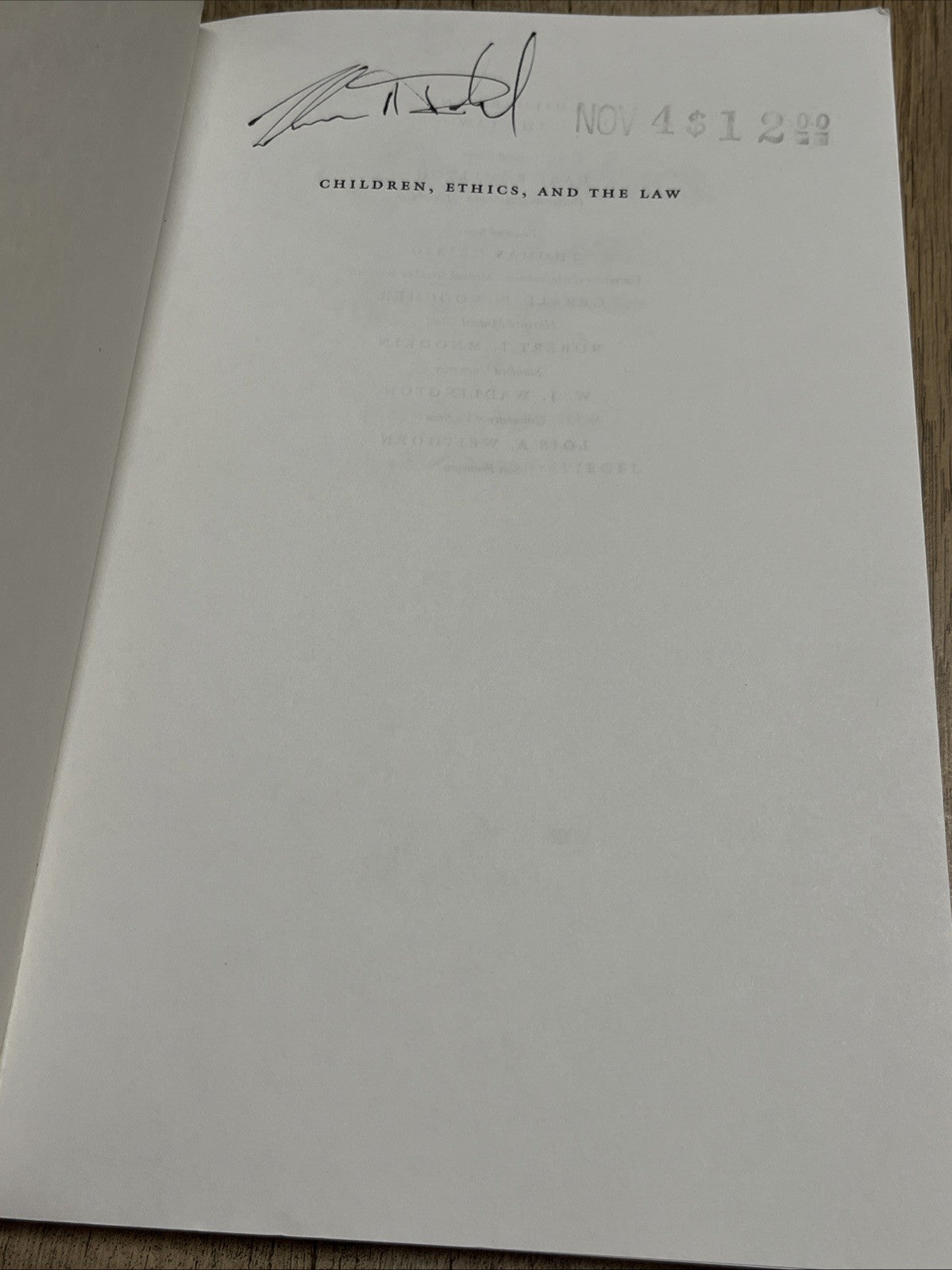 Children, Ethics, and the Law Professional Issues and Cases Gerald P. Koocher