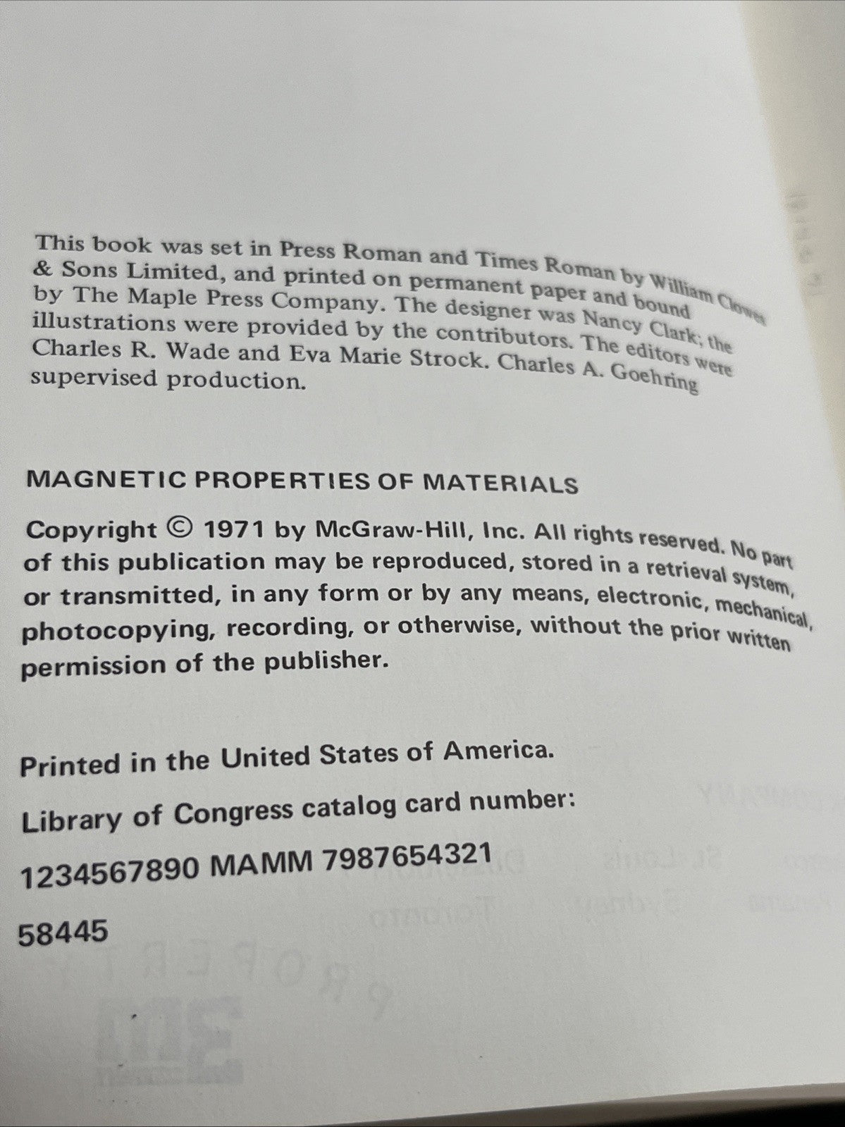 Magnetic Properties of Materials By Jan Smit (Vol 13)
