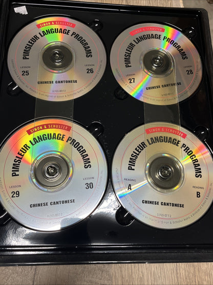 Pimsleur Chinese Cantonese Language  Program 15 Audio CDS & BOOK Missing Vol 3,4