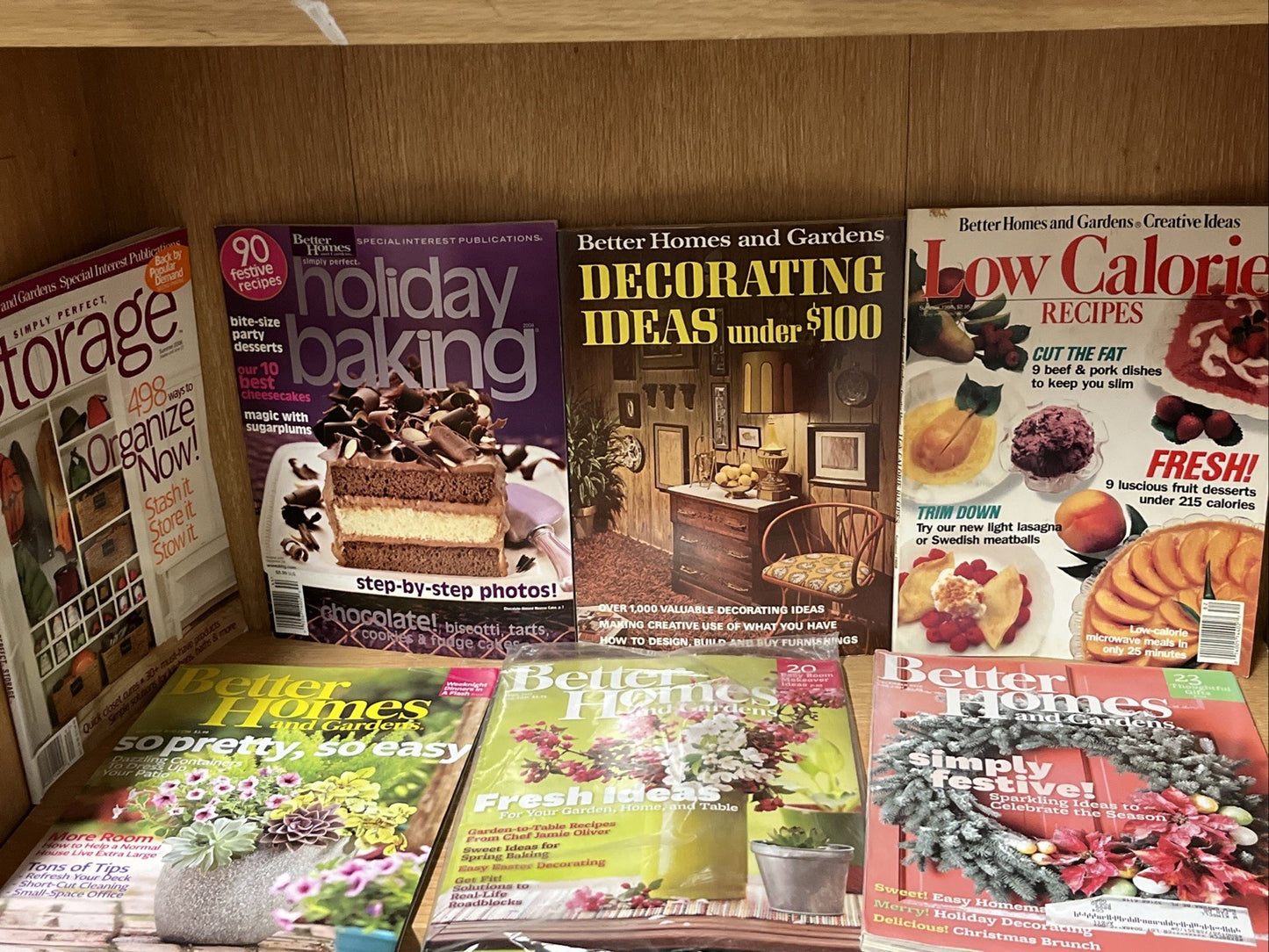 Vtg Lot of 7 Issues Better Homes and Gardens Magazines 1970s/80s Crafts Recipes