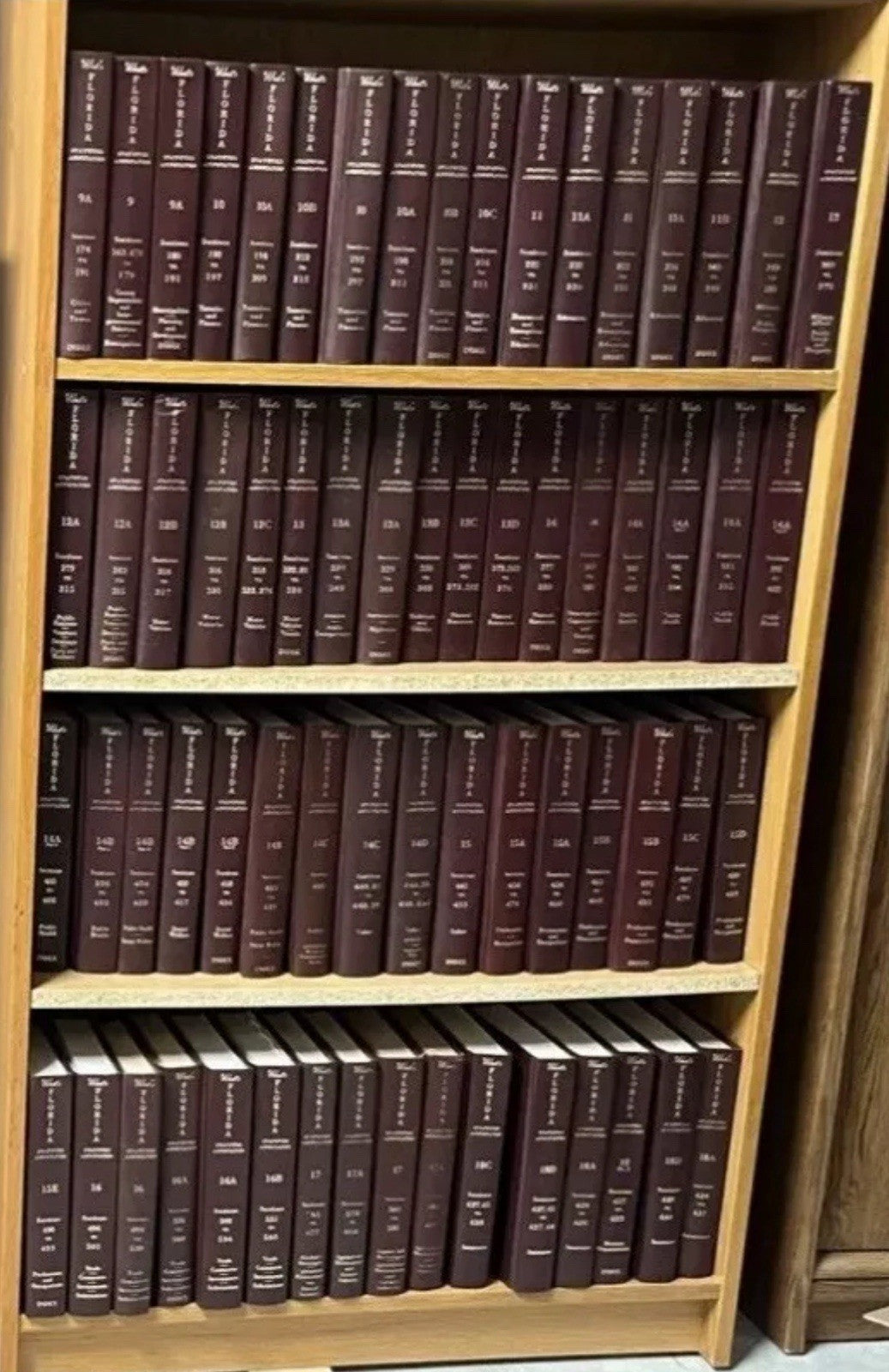 Decorative Law Books West’s Florida Law Book Lot of 80