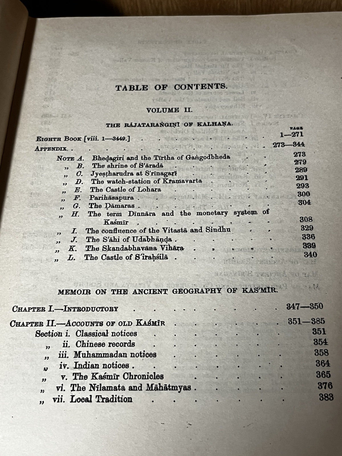 KALHANAS RAJATARANGINIA CHRONICLE OF THE KINGS OF KAŠMIR Volumes 1-3 Sets