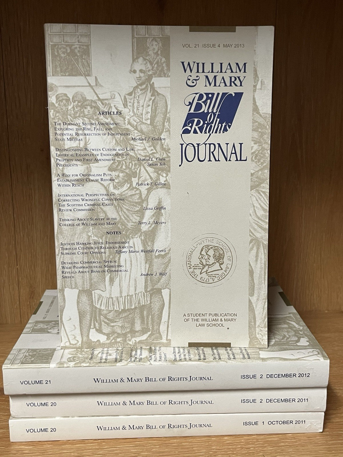 William & Mary Bill of Rights Journal Volume 21, Issue 2 & 4, Vol. 20 Issue 1 &2