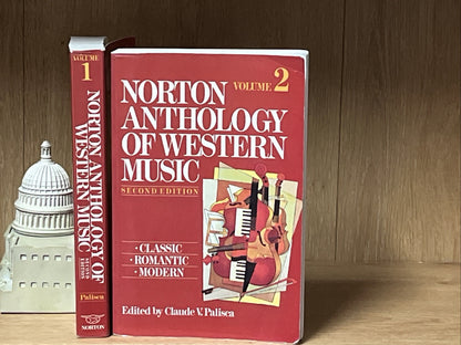 Norton Anthology of Western Music Second Edi Vol. 1 -2 Classic  Romantic Modern