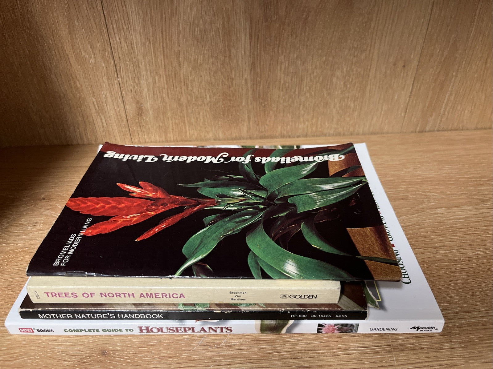 Lot of 4 Books on Indoor Gardening & House Plants The Herb Book, Trees Identity