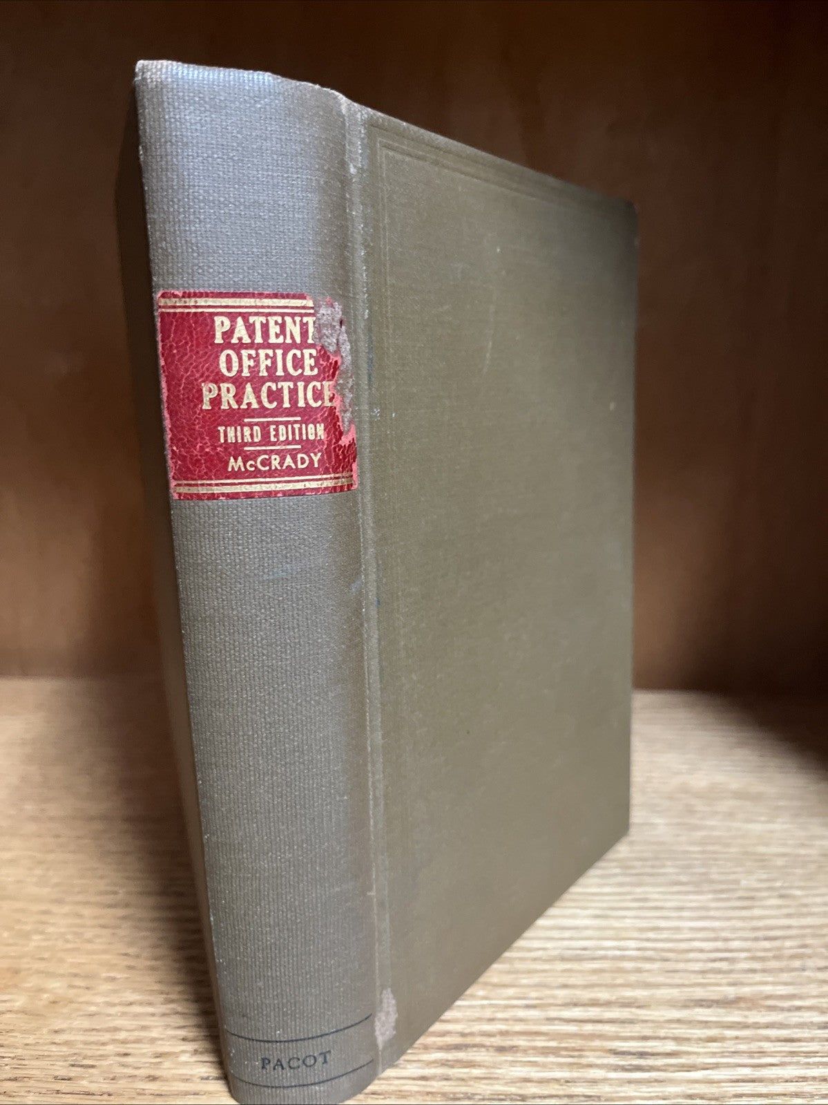 Patent Office Practice By Archie R McCRADY 1950 - Third Edition
