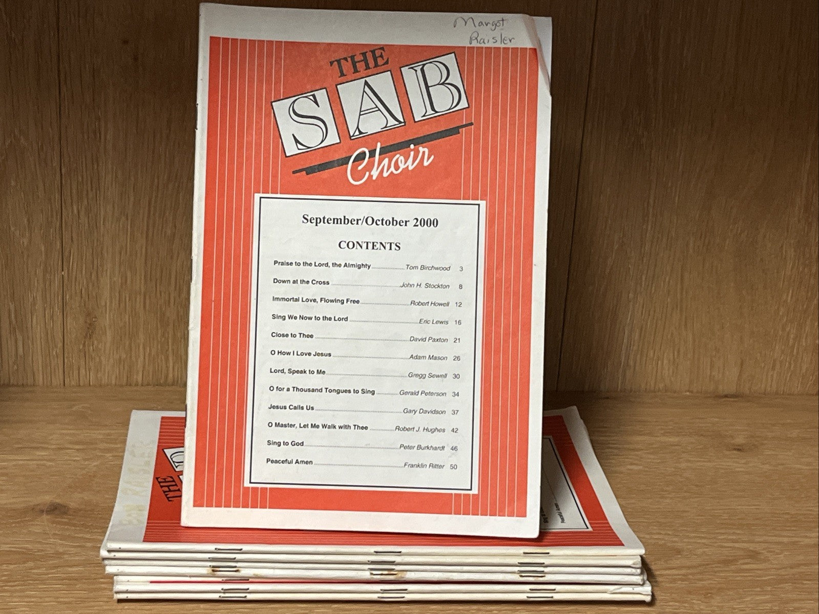 Lot of 8 The SAB Choir, September /October 2000 issue