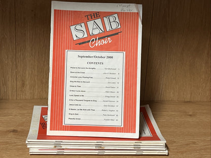 Lot of 8 The SAB Choir, September /October 2000 issue