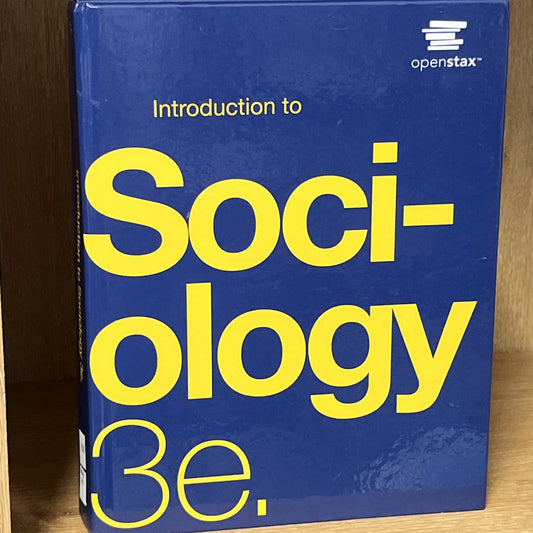 Introduction to Sociology 3e by OpenStax - Hardcover, by OpenStax - Good