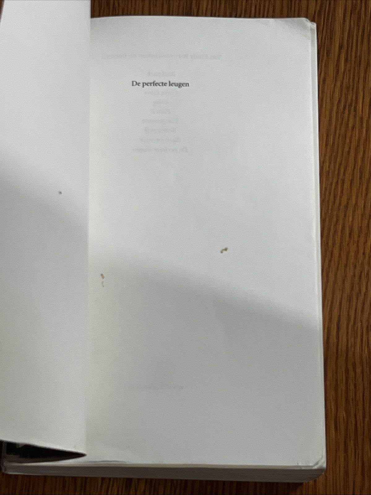 De perfecte leugen" (The Perfect Lie) by Emily Barr Dutch Edition