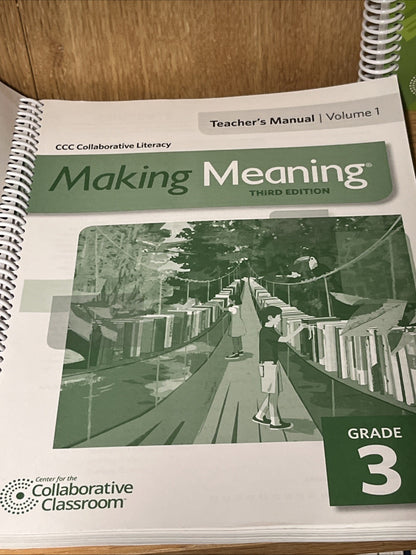 Making Meaning Grade 3 Teachers Manual Vol 1 & 2 Collaborative Literacy