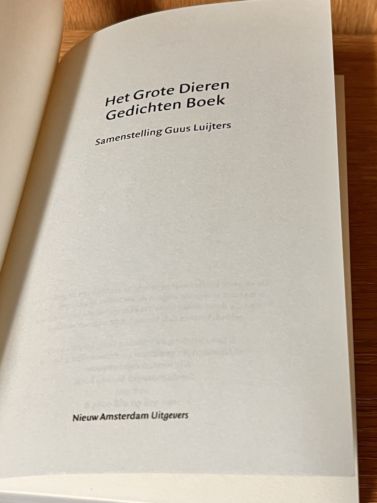 Het Grote Dieren Gedichtenboek Deze editie verscheen