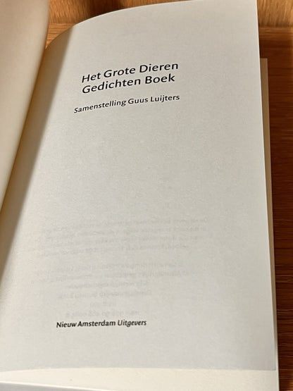 Het Grote Dieren Gedichtenboek Deze editie verscheen