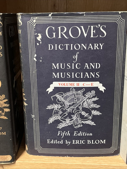 Grove Dictionary of Music and Musicians 5th Ed Complete Set Vol 1 - 10 (A — Z)