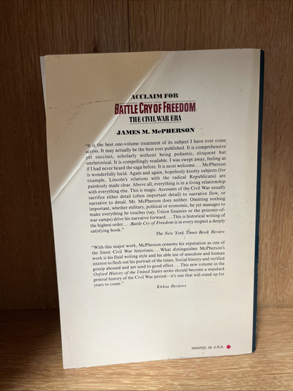 James McPherson, Battle Cry of Freedom, Civil War Era Oxford History