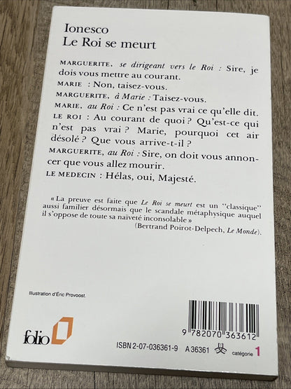 Lonesco Le Roi Se Meurt Eugene Lonesco De l’Academie Francaise
