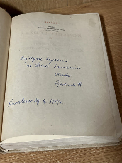 GOBSECK and Piotrusia Honoriusz Balzac Komedia Ludzka  Volume V and VIII