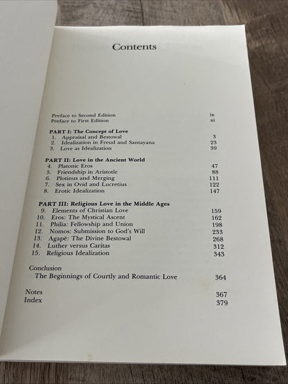 The Nature of Love Vol. 1 : Plato to Luther Paperback Irving Sing