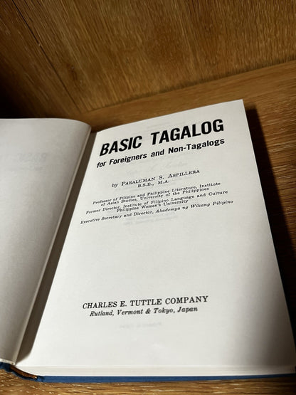 Basic Tagalog for Foreigners and Non-Tagalogs P Aspillera 1988 HC